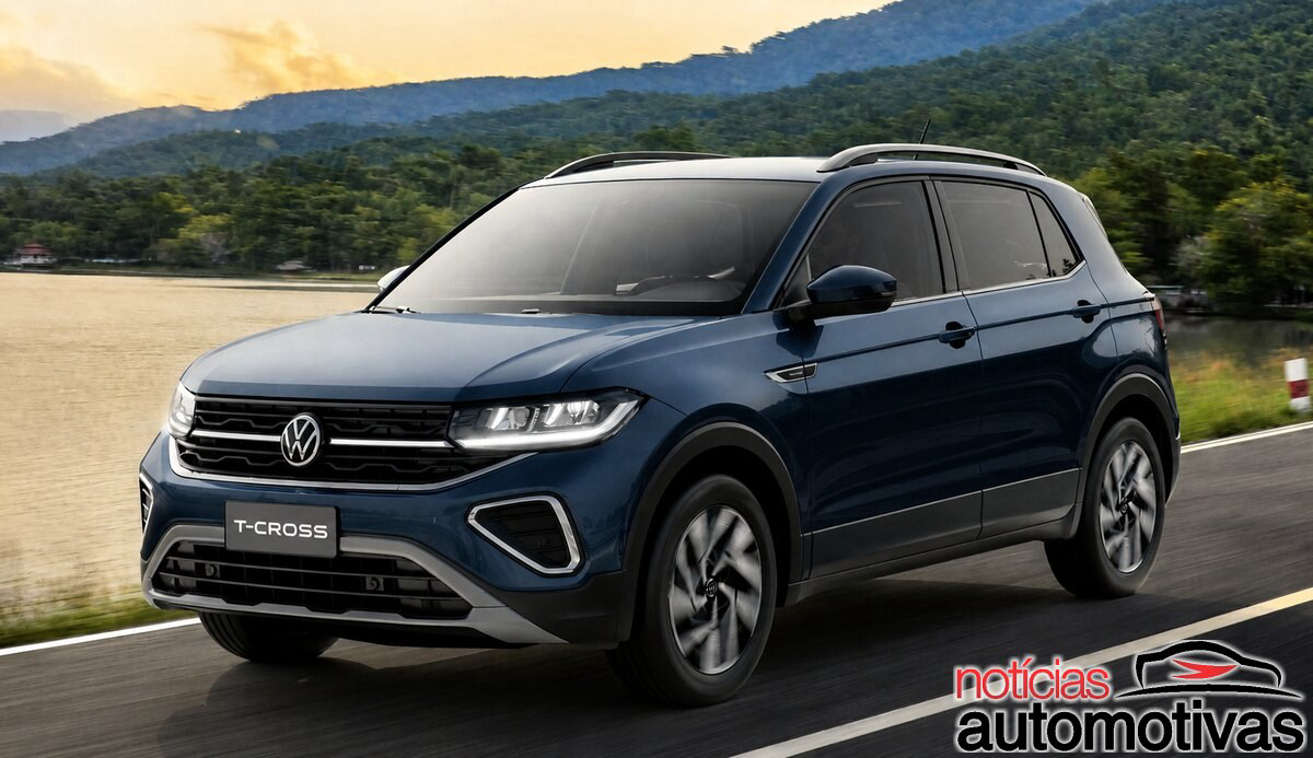 Linha 2027 do T-cross ganha câmbio de oito marchas e fica até 7% mais eficiente nas versões 1.0 TSI